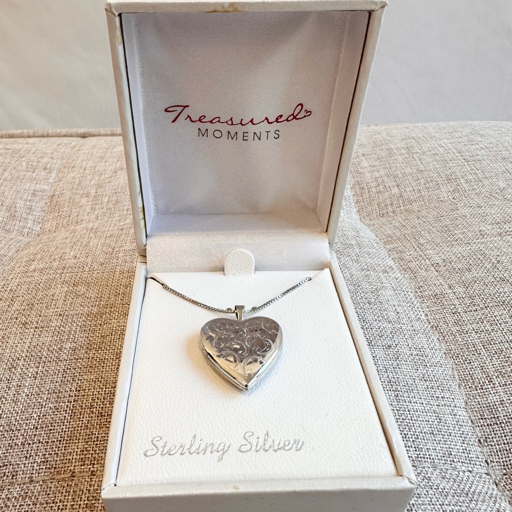 Sterling Silver Heart Locket Necklace